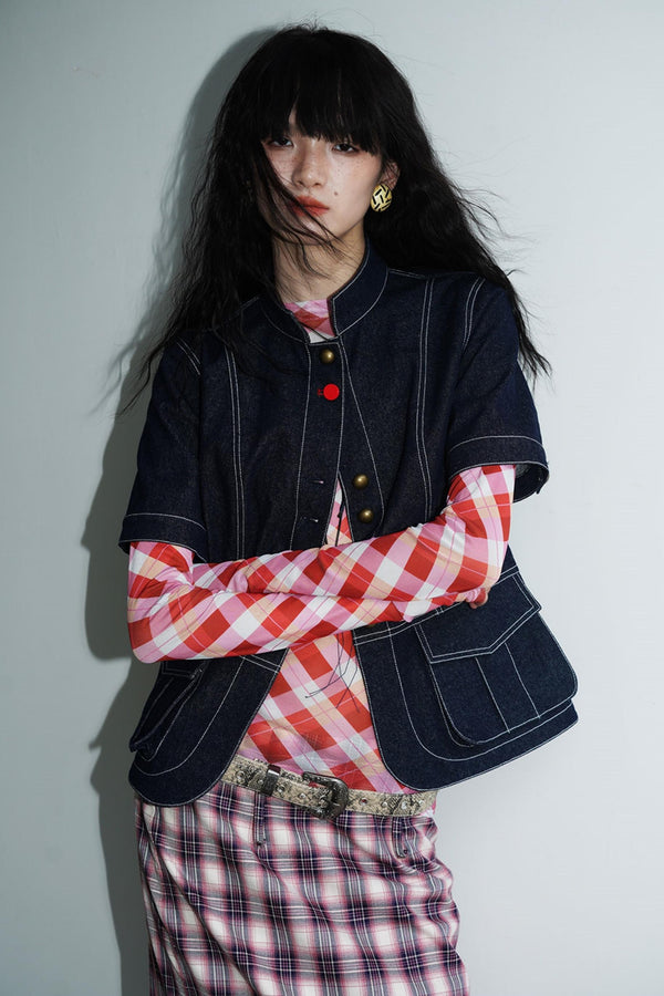 Vintage Denim Slim Jacket