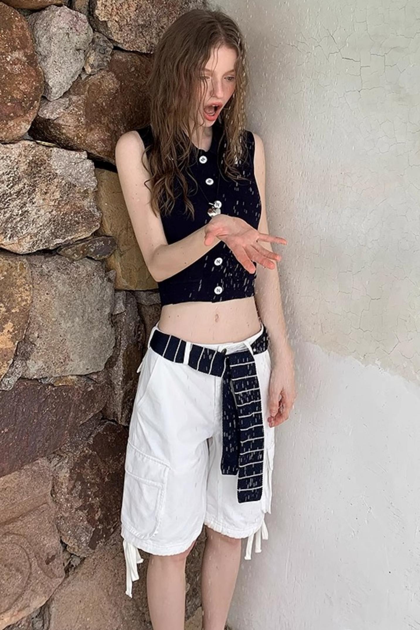 Color-Blocked Knit Tank Top