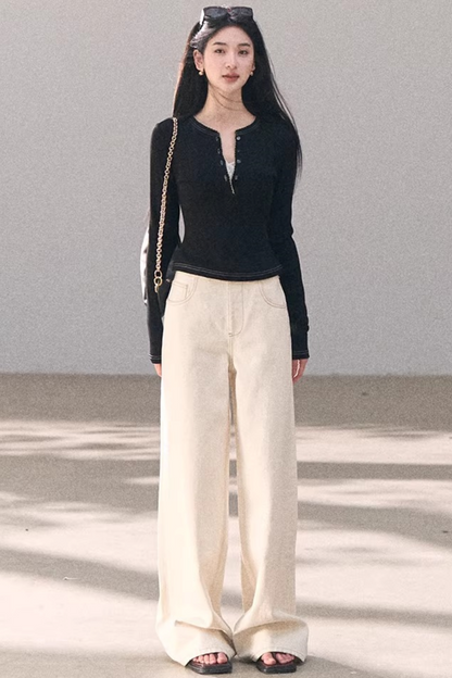 Suspended Moonlight Slim-Fit Top