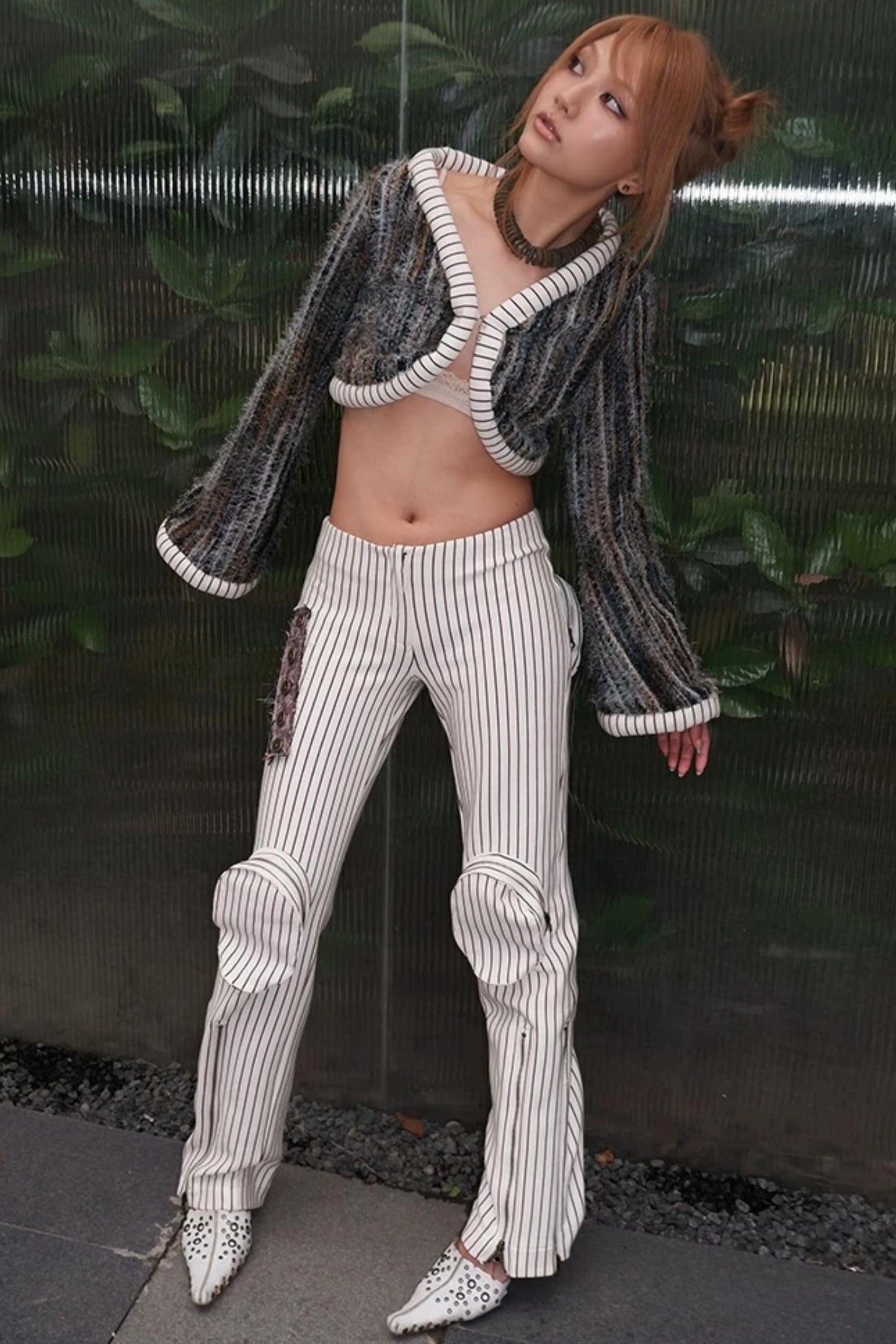 Modern Armor Striped Flared Pants