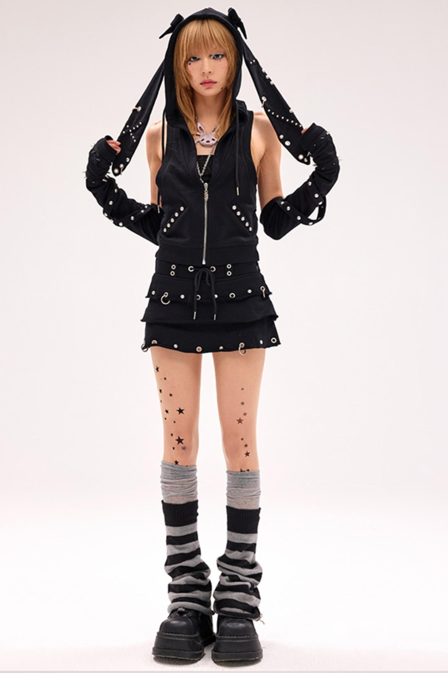 Spiked Elegance Skirt