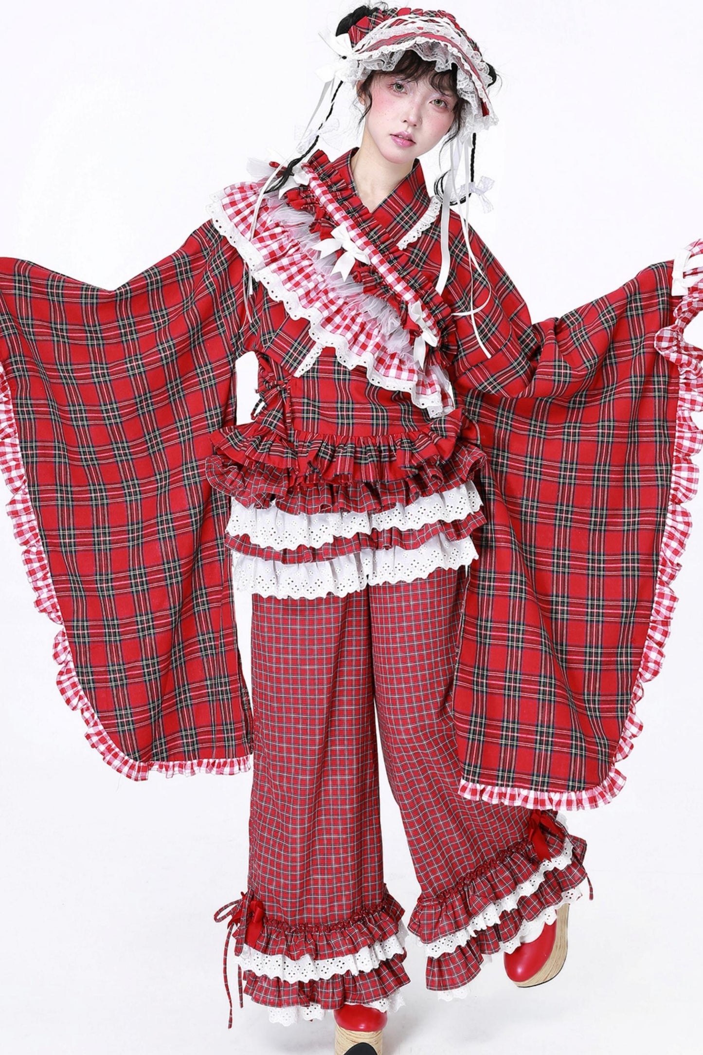 Lolita Style Plaid Long Pants