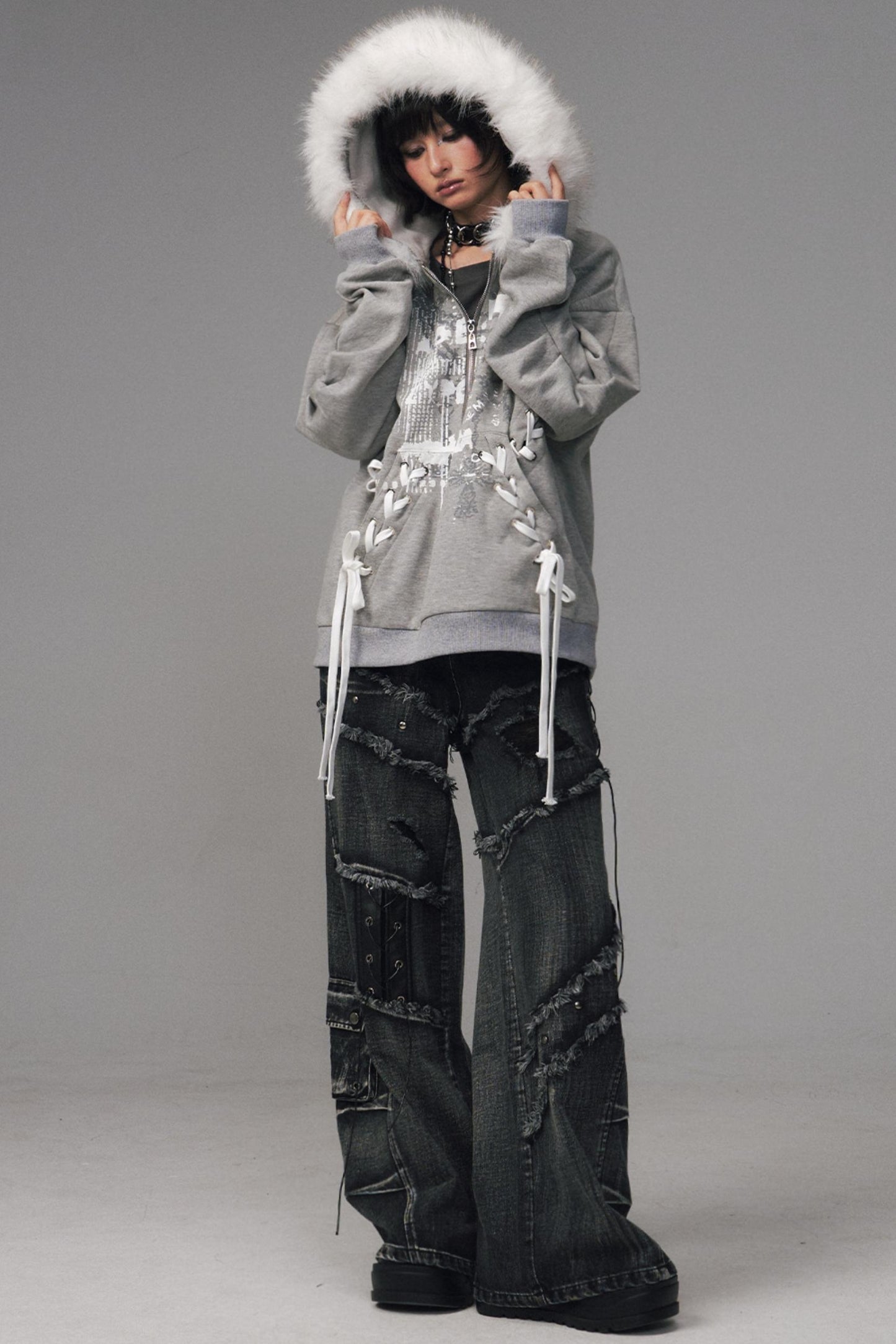 Back Garden Light Zipper Heavy Top