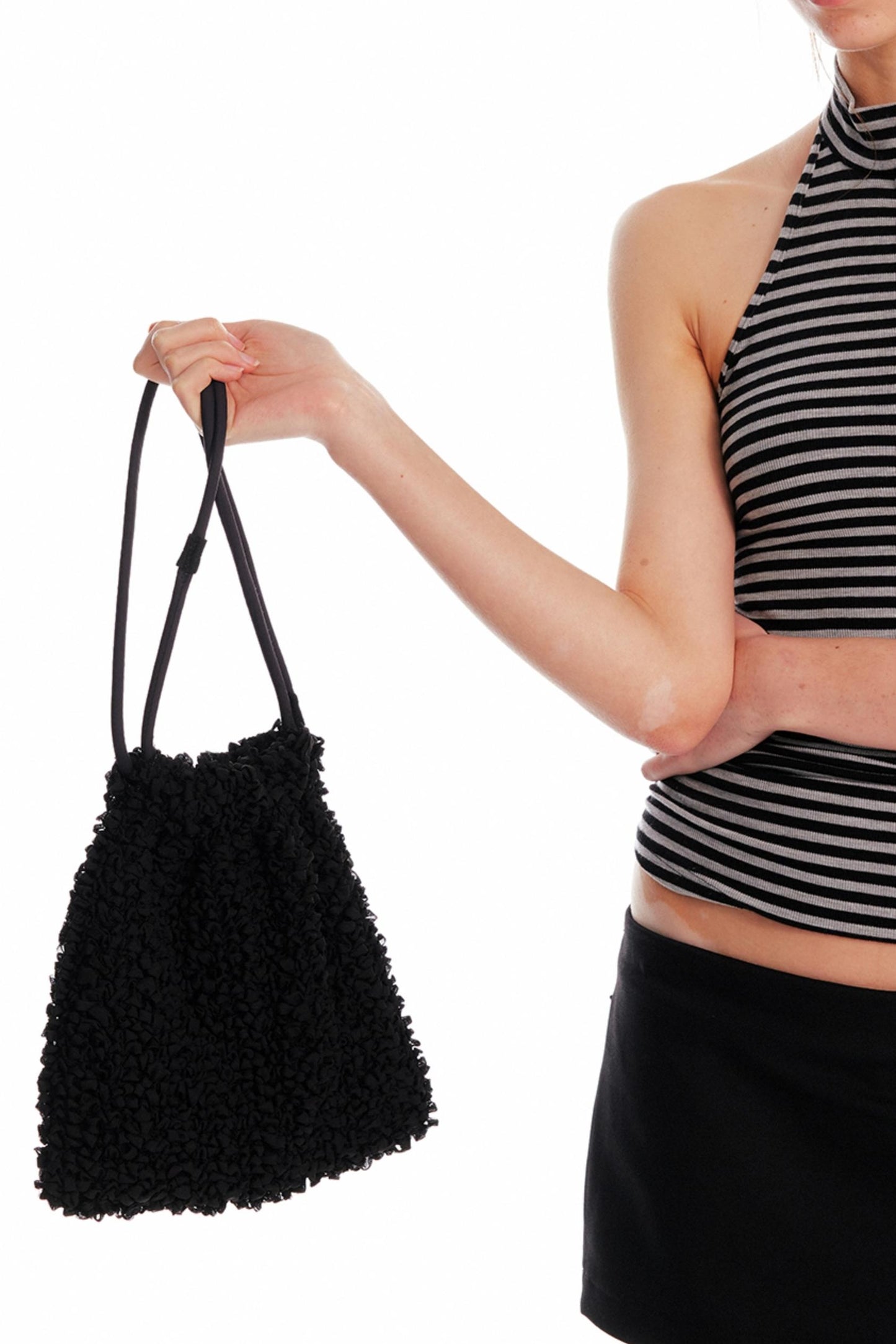 Chic Floral Pleat Bag