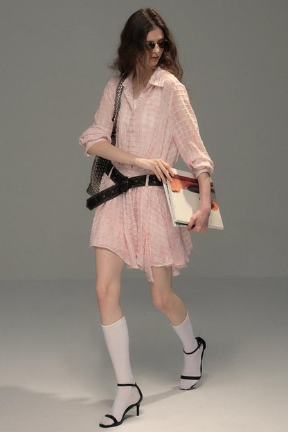 High-Tech Clear Check Dress