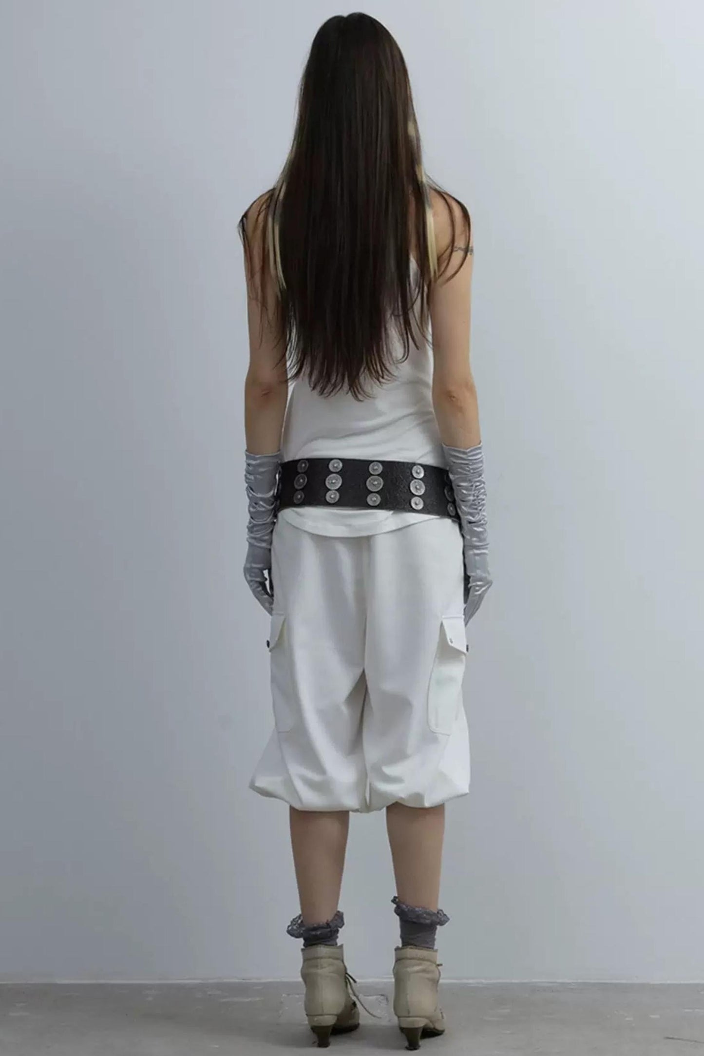 Equestrian Cargo Pleated Cuffed Pants