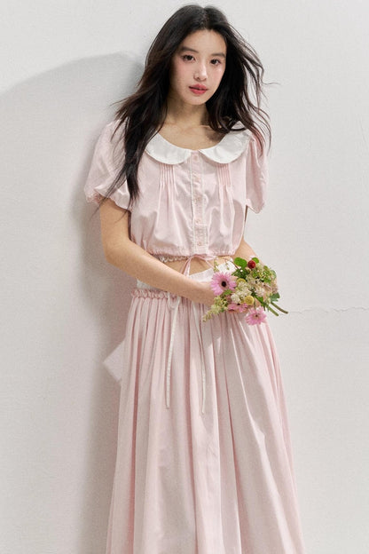 Elegant Tops And Skirt Set-Up