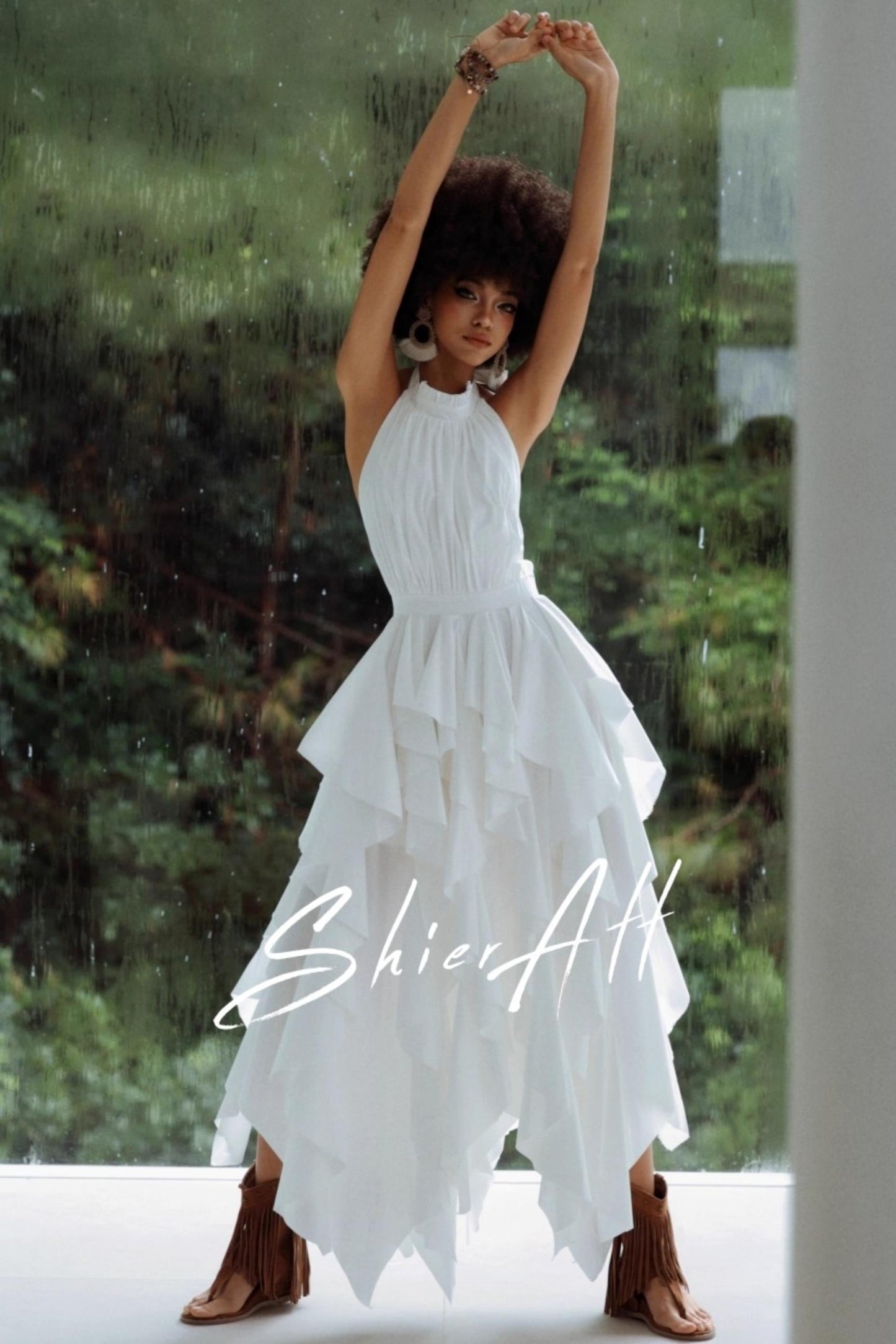 Wild Moonlight Halterneck Dress