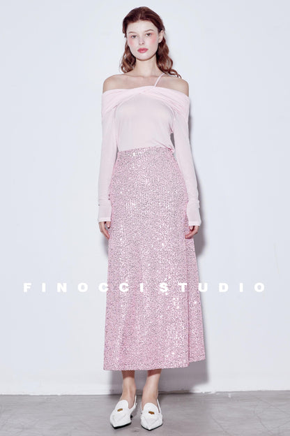 Blooming Pink Sparkle Skirt
