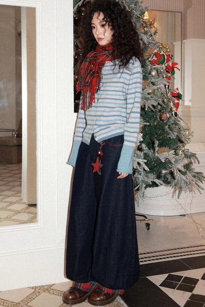 Candy Paper Wool Cardigan Set-Up