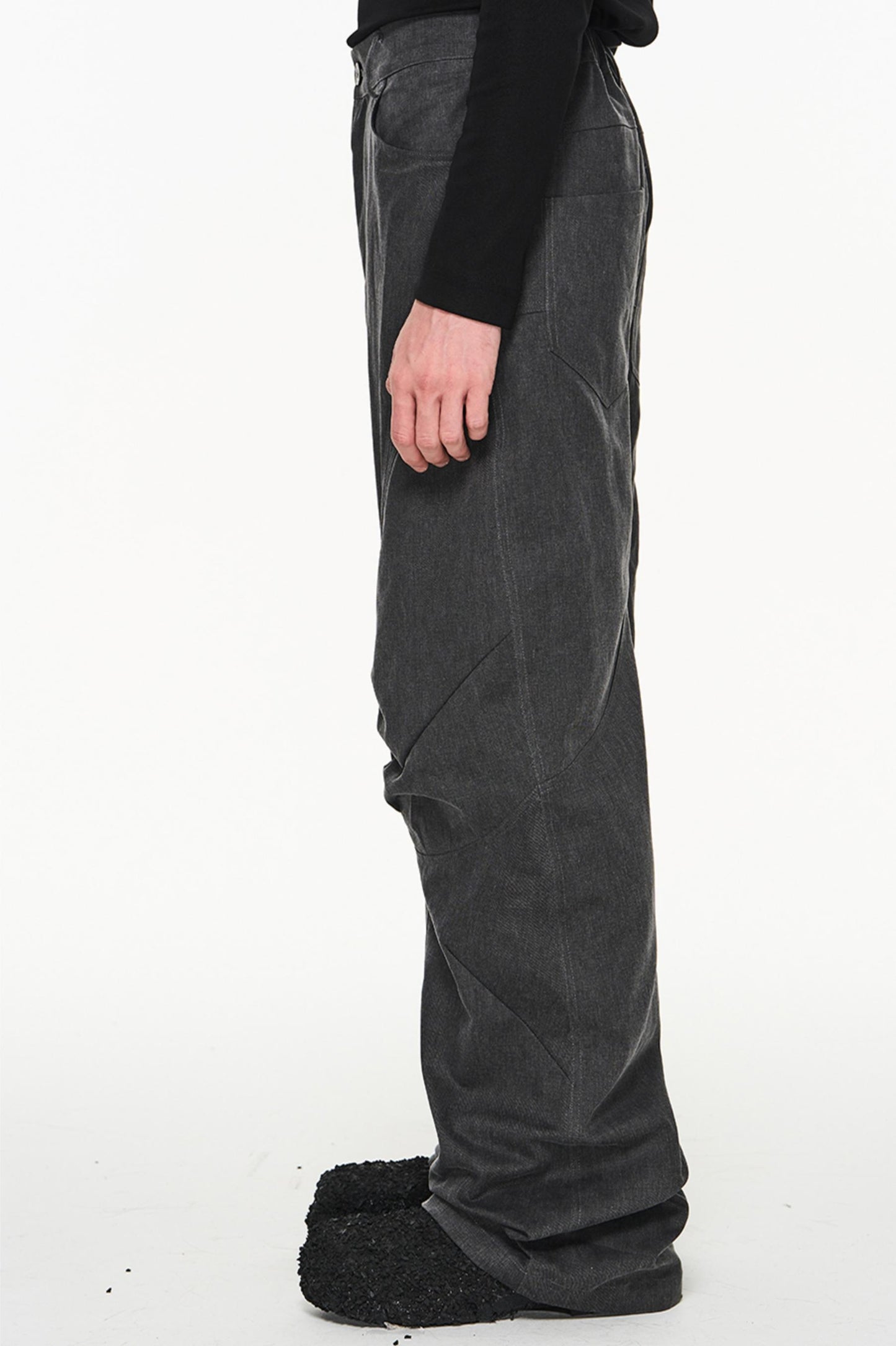 Cotton Loose Cargo Trousers