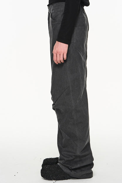 Cotton Loose Cargo Trousers