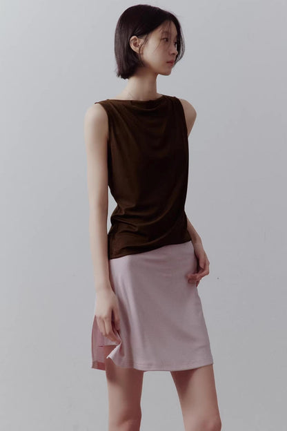 Draped Off-Shoulder Slimming Top