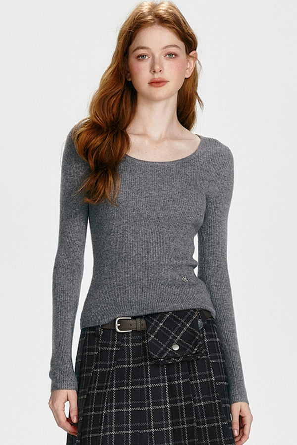 Slim Fit Knit Sweater Set-Up