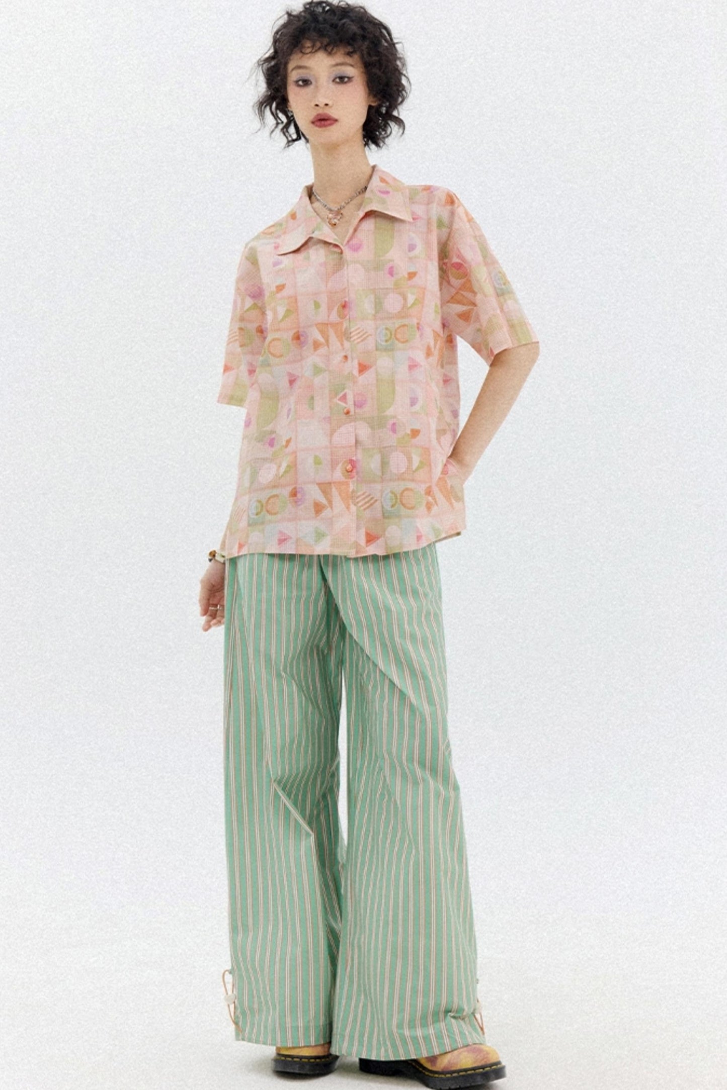 Summer Geometric Blouse