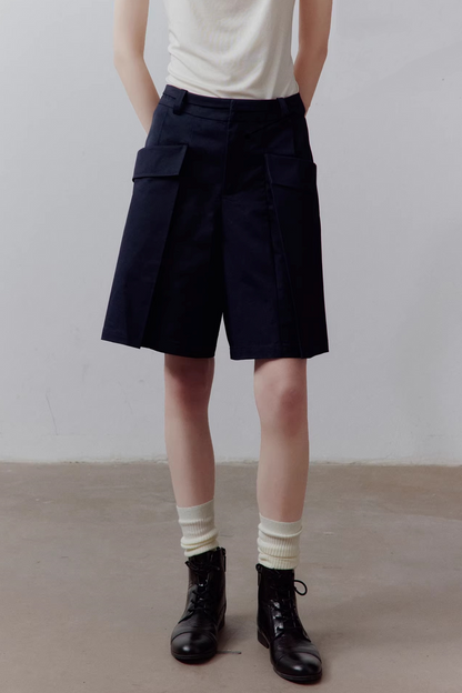 Combed Cotton Patchwork Pants