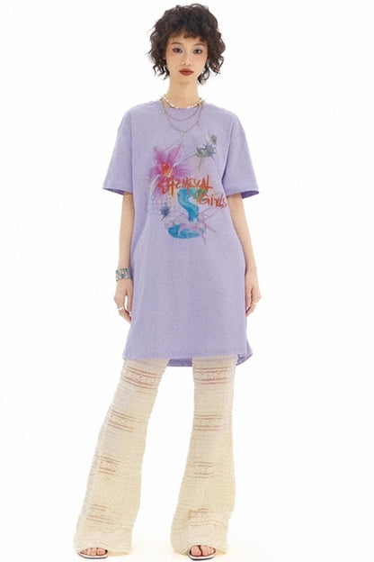 Flower Room T-Shirt Dress