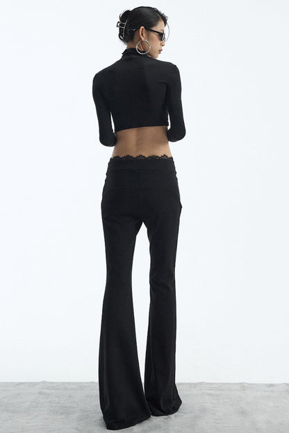 Black Flared Pants