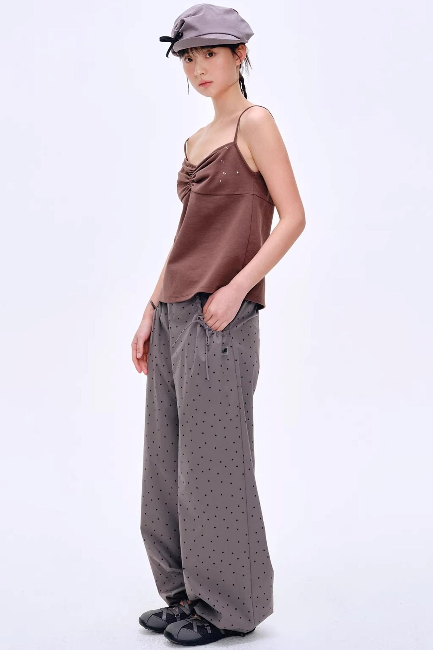 Versatile Dark Coffee-Colored Camisole