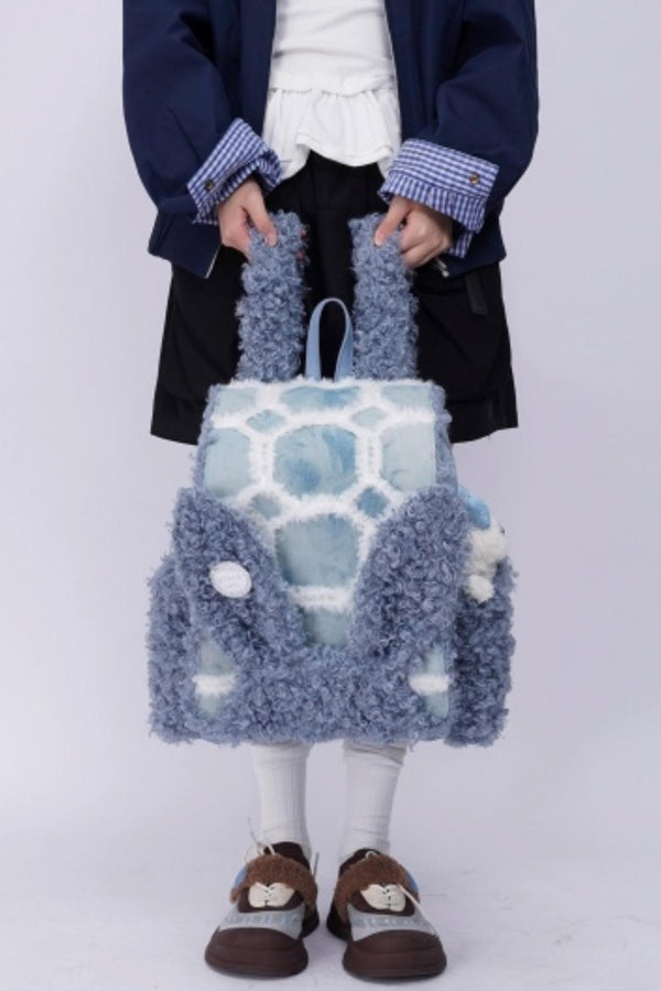 Furry Rabbit Ear Backpack