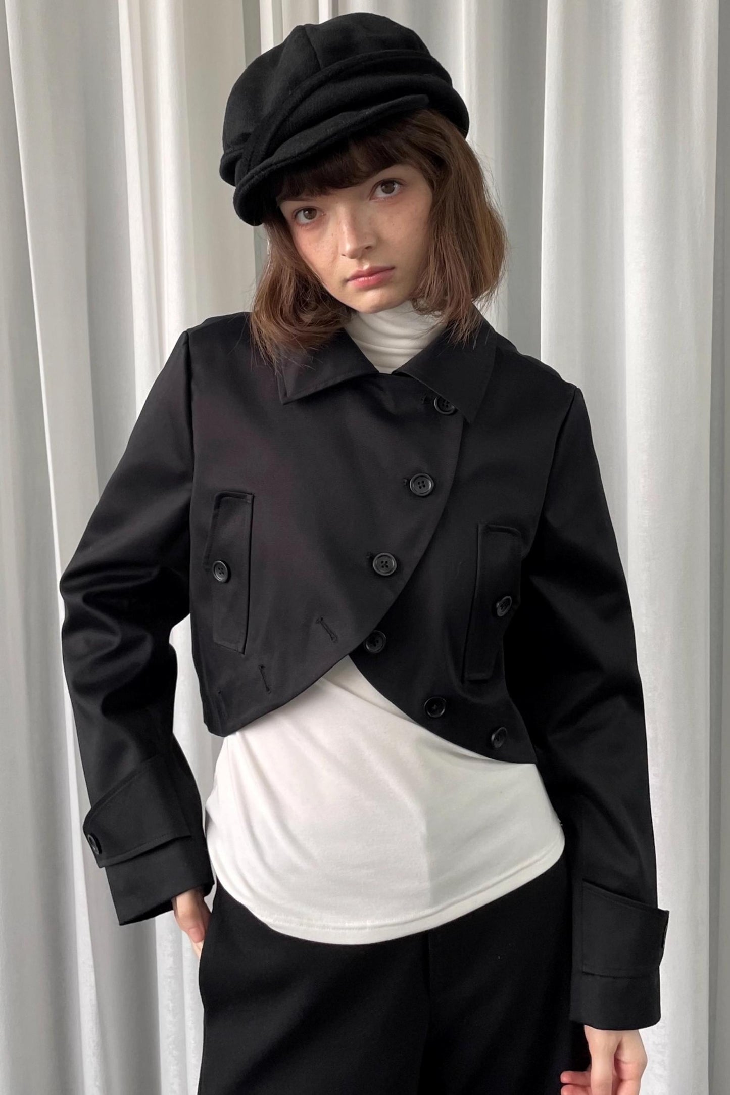 Black Versatile Short Jacket