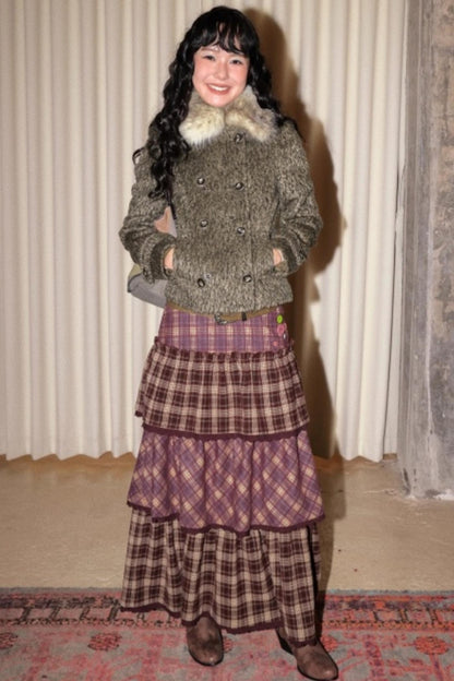 Caramel Hazelnut Lace Skirt