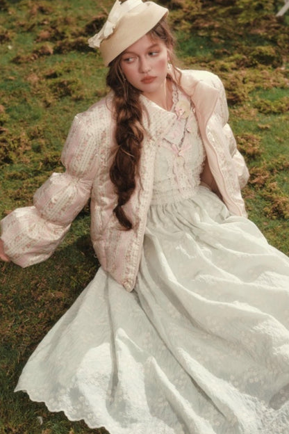 Lace Splicing Pastoral Dress