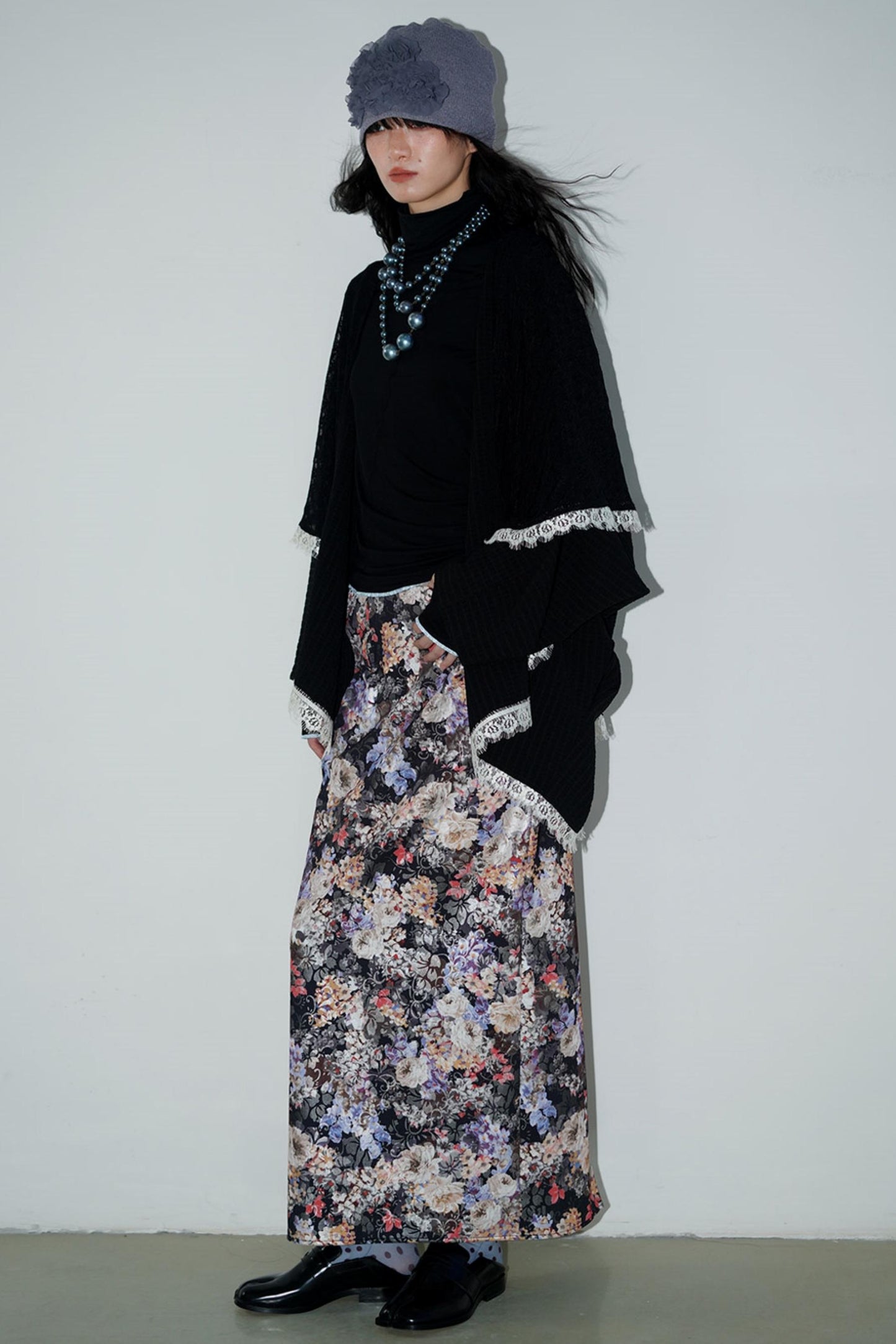 Vintage Paneled Lace Cropped Cardigan Coat