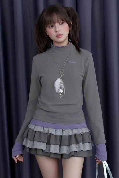 Fighting Spirit High-Neck Base T-Shirt