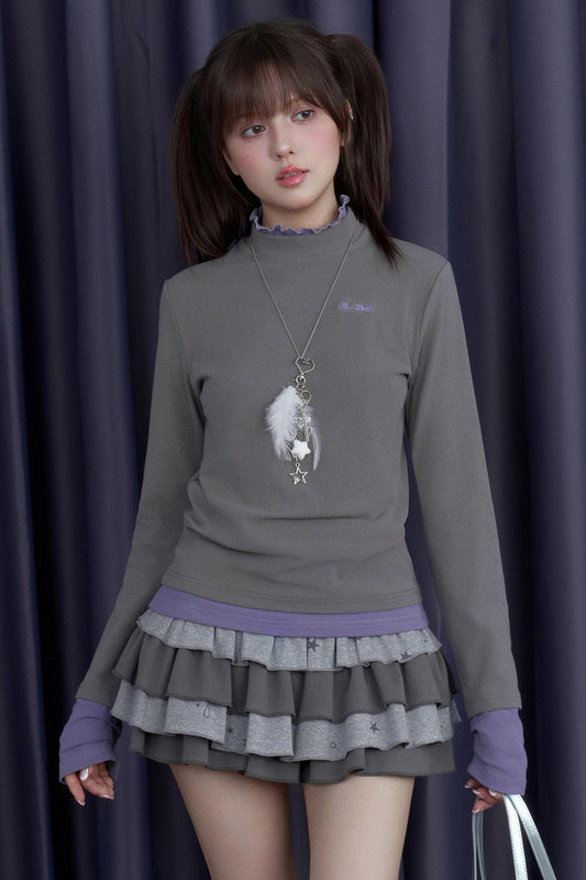 Fighting Spirit High-Neck Base T-Shirt