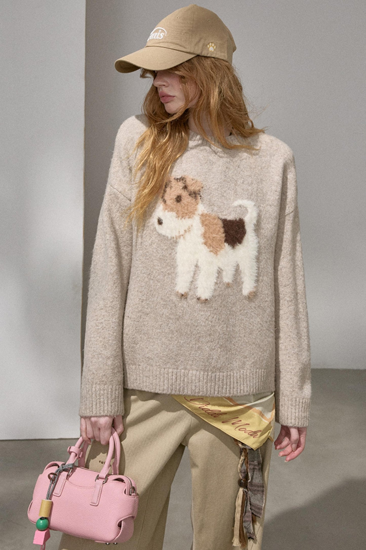 Plush Puppy Jacquard Puppy Top