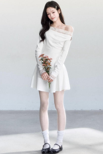 Moonlight Off-Shoulder Lace Dress