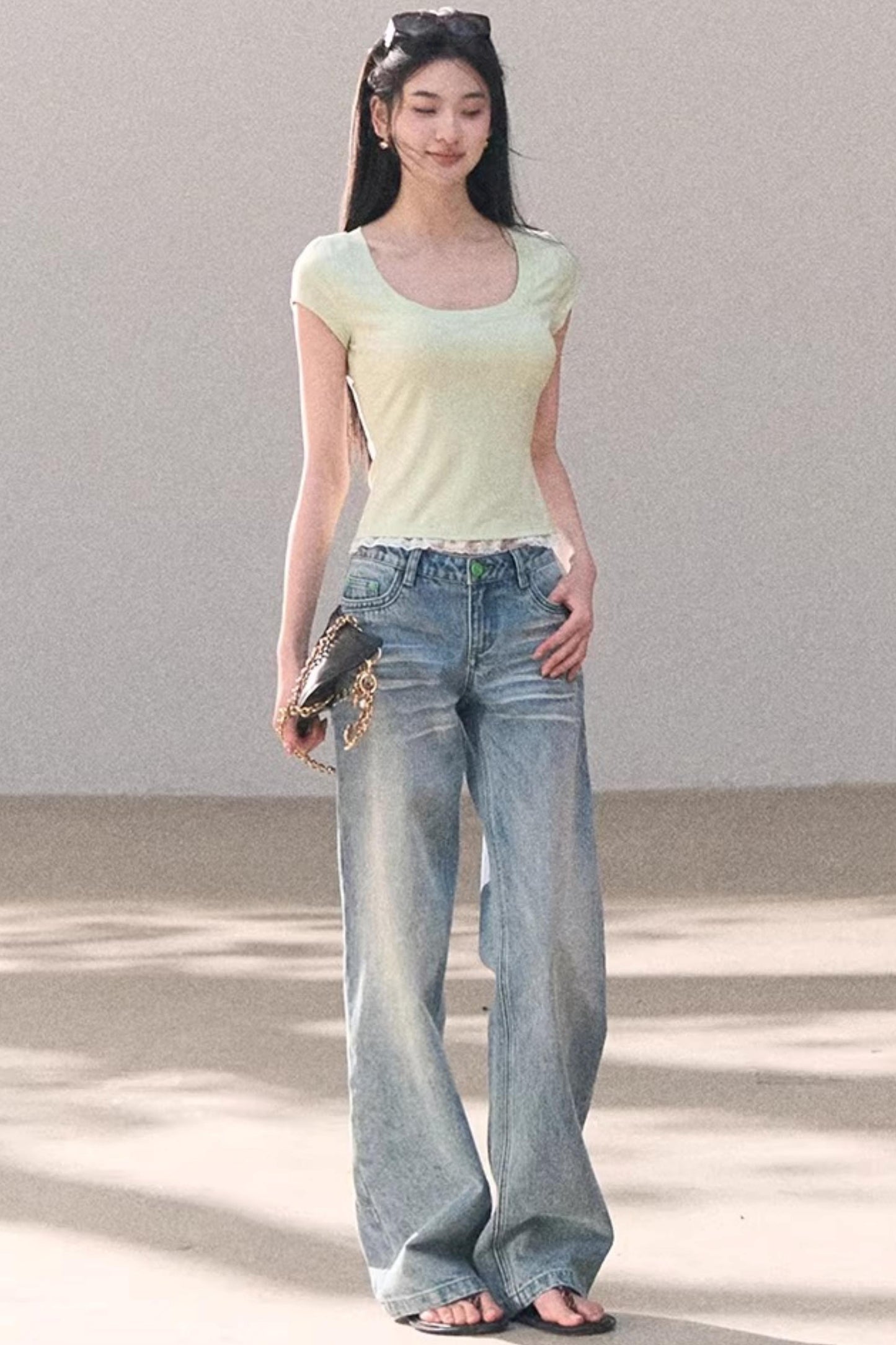 Lace Bohemian Short-Sleeve T-Shirt