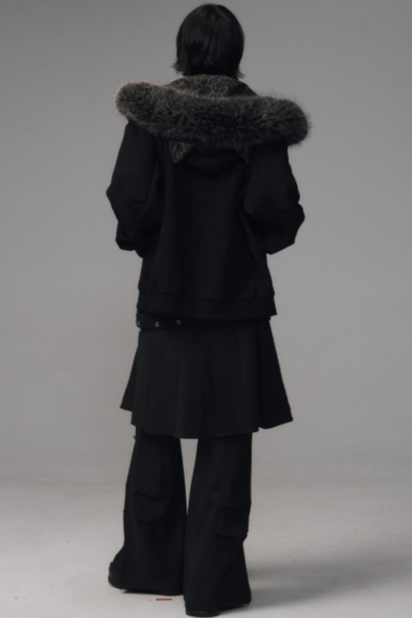 Cat-Ear Leopard Hooded Jacket