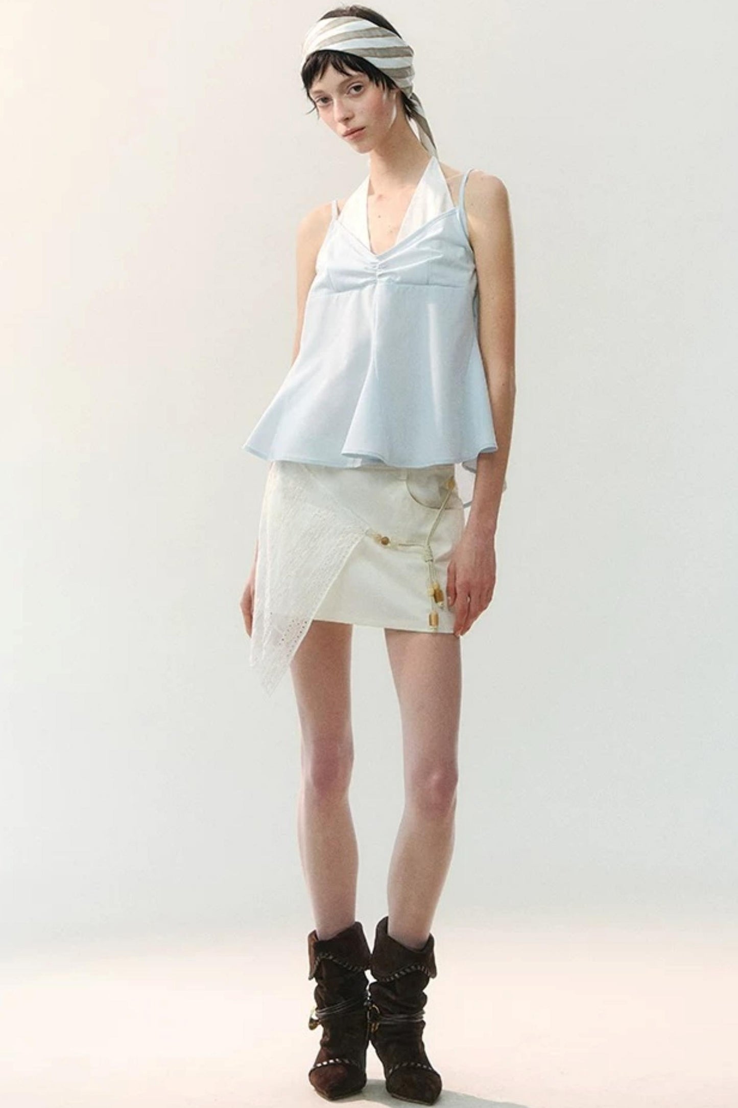 Ink Pearl Layered Skirt