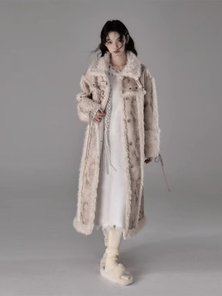 Long lamb thick coat