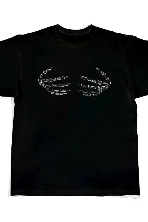 Skull Claw Rhinestone Tee