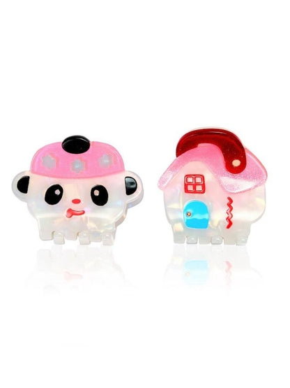 Panda Little House Hair Clip