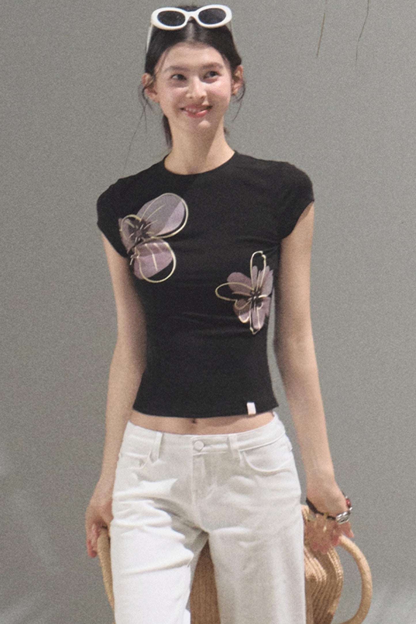 Begonia Bloom Slim Fit T-Shirt