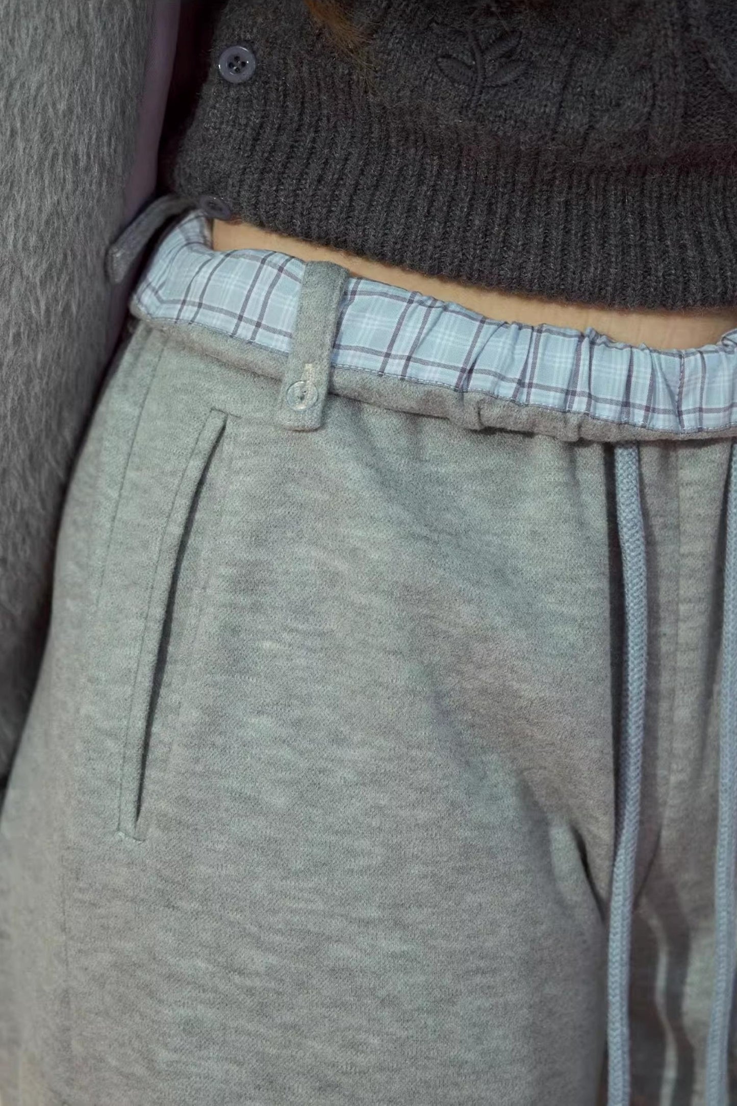 Straight Woolen Trousers