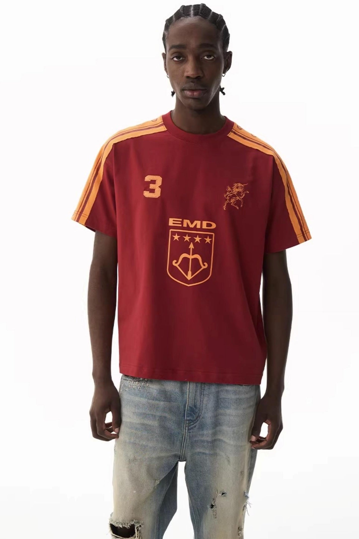 Retro Contrasting Sports Top