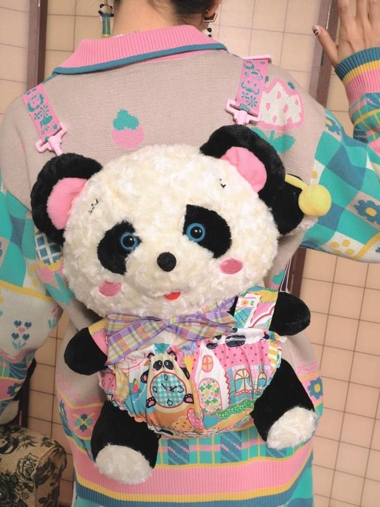 Panda Plush Doll Bag