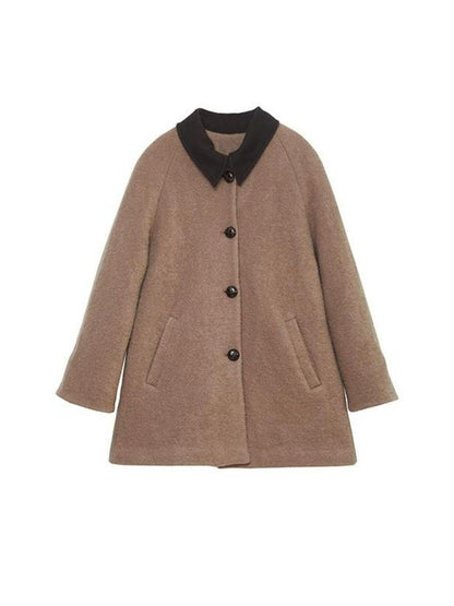 Mid-length warm fitted coat