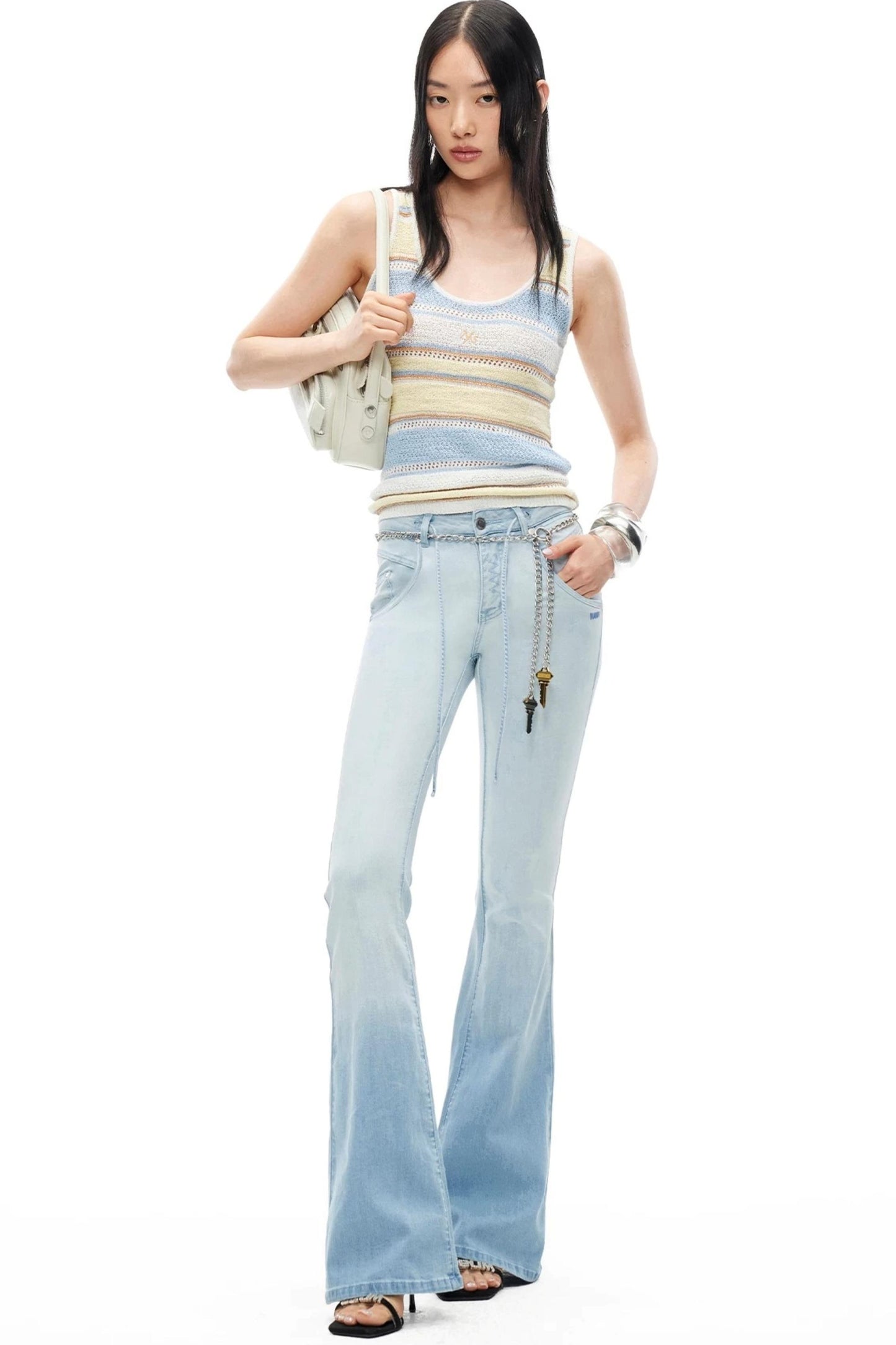 Hemp Tight-Fitting Bootcut Jeans
