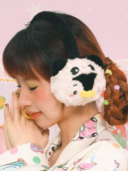 Panda Penguin Warm Plush Earmuffs