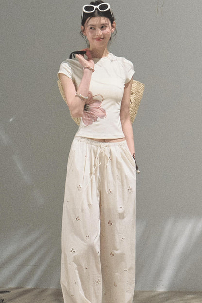 Begonia Bloom Slim Fit T-Shirt