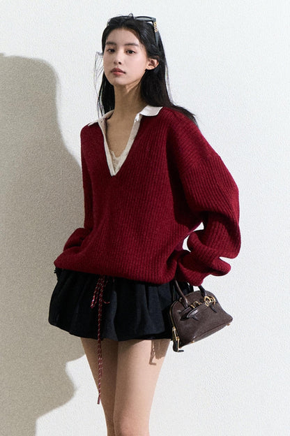 Cozy Wool Turtleneck Sweater Top