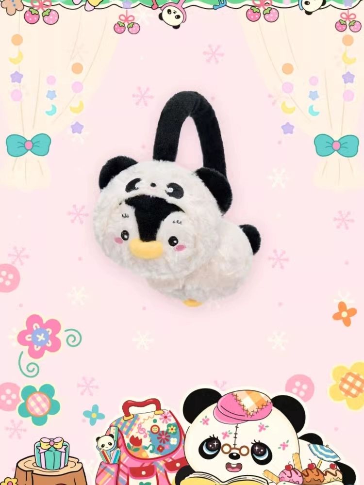 Panda Penguin Warm Plush Earmuffs