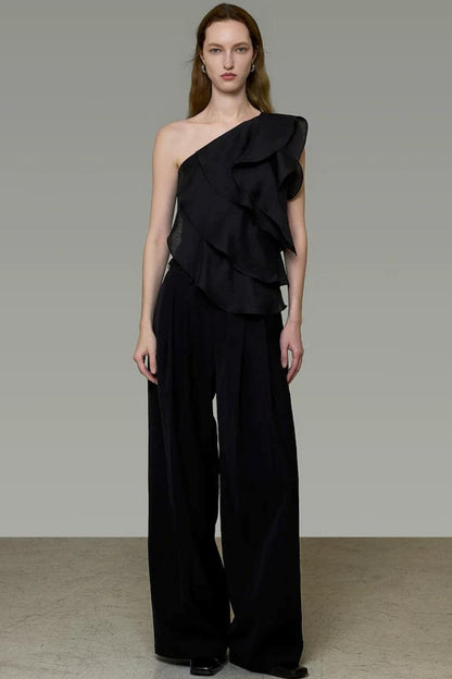 高級小眾露肩上衣