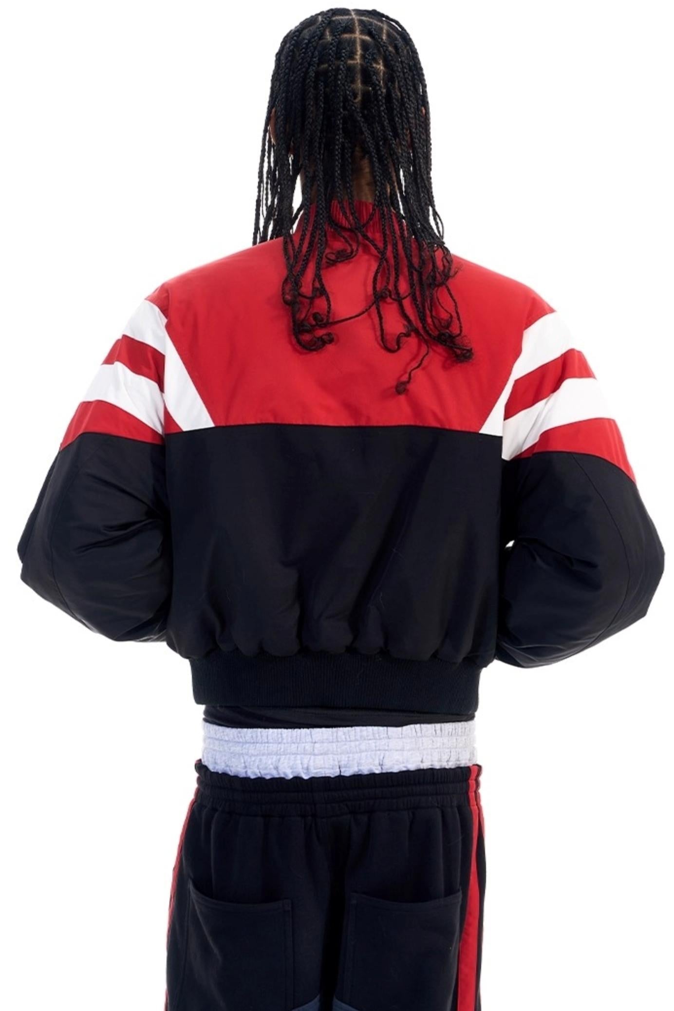 Contrast Cotton Bomber Jacket